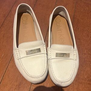 Calvin Klein White Loafers